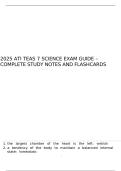 2025 ATI TEAS 7 SCIENCE EXAM GUIDE &ndash; COMPLETE STUDY NOTES AND FLASHCARDS