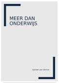 Samenvattingen meer dan onderwijs&comma; onderwijspedagogiek&excl;