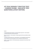 ATI TEAS VERSION 7 PRACTICE TEST &ndash; SCIENCE EXAMS &ndash; REALISTIC TEST QUESTIONS &lpar;LATEST EDITION&rpar;