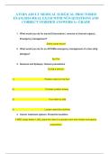 Medical-Surgical ATI RN Adult Proctored Exam 2025&ndash;2026 &ndash;100&percnt; accurate question and answers