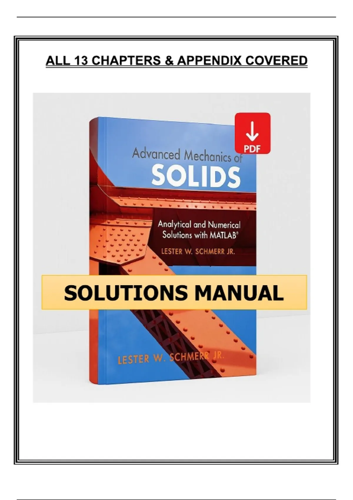 Solution Guide.pdf Examples Solutions Manual for Advanced Mechanics of Solids: Analytical ...