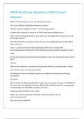 APhA Final Exam Questions With Correct Answers