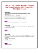 DEX IOT Day 5 Exam &vert; A Grade &vert; Questions  and Verified Answers&vert; 100&percnt; Correct &lpar;New  2024&sol; 2025 Update&rpar;