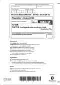 2025 Pearson Edexcel Level 1&sol;Level 2 GCSE &lpar;9&ndash;1&rpar; Greek  PAPER 3&colon; Reading and understanding in Greek Foundation Tier  1GK0&sol;3F