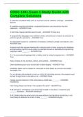 COSC 1301 Exam 4 Study Guide with Complete Solutions
