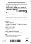 2025 Pearson Edexcel Level 1&sol;Level 2 GCSE &lpar;9&ndash;1&rpar; Greek  PAPER 4&colon; Writing in Greek Higher Tier 1GK0&sol;4H 