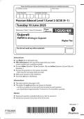 2025 Pearson Edexcel Level 1&sol;Level 2 GCSE &lpar;9&ndash;1&rpar; Gujarati  PAPER 4&colon; Writing in Gujarati Higher Tier 1GU0&sol;4H