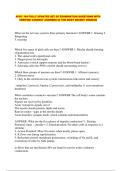 APHY 164 FULLY UPDATED SET OF EXAMINATION QUESTIONS WITH VERIFIED CORRECT ANSWERS IN THE MOST RECENT VERSION
