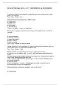 SCM 372 EXAM 2 CH 6-11 QUESTIONS & ANSWERS