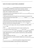 SCM 372 EXAM 3 QUESTIONS & ANSWERS