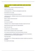 AFAB 110 END OF COURSE QUESTIONS AND SOLUTIONS RATED A&plus;