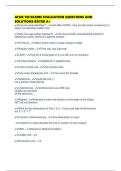 AFAB 110 EXAMS EVALUATION QUESTIONS AND SOLUTIONS RATED A&plus;
