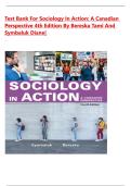 Test Bank for Sociology in Action&colon; A Canadian Perspective 4th Edition by Bereska Tami and Symbaluk Diane&vert; 9781774128435&vert; All Chapters&vert; LATEST