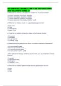 AST CERTIFICATION PRACTICE EXAM TEST QUESTIONS AND SOLUTIONS RATED A&plus;