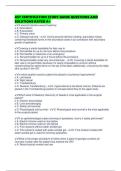 AST CERTIFICATION STUDY GUIDE QUESTIONS AND SOLUTIONS RATED A&plus;