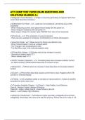 ATT COMP TEST PAPER EXAM QUESTIONS AND SOLUTIONS MARKED A&plus;