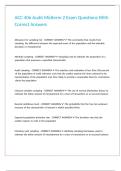 ACC 406 Audit Midterm 2 Exam Questions With Correct Answers&period;