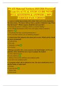 ATI Nursing Care of Children Proctored Exam 2025&sol;2026 COMPLETE STUDY GUIDE WITH VERIFIED QUESTIONS & RATIONALES &vert;&vert; GUARANTEED PASS