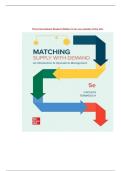 Solution Manual for Matching Supply with Demand An Introduction to Operations Management&comma; 5th Edition Cachon