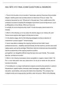 ASU WPC 470 FINAL EXAM QUESTIONS & ANSWERS
