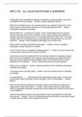 WPC 470 - ALL QUIZ QUESTIONS & ANSWERS