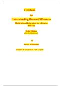 Test Bank for Understanding Human Differences&colon; Multicultural Education for a Diverse America 6th Edition by Kent Koppelman &vert;ISBN&colon; 9780135196731&vert; Guide A&plus;