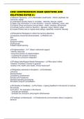 CHSE COMPREHENSIVE EXAM QUESTIONS AND SOLUTIONS RATED A&plus;