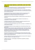 CHSE CORE EXAM MANUAL QUESTIONS AND SOLUTIONS RATED A&plus;