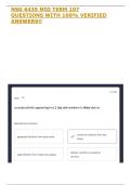 NSG 6435 MID TERM 107 QUESTIONS WITH 100&percnt; VERIFIED ANSWERS&excl;&excl;