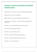 Xactimate -insurance code Exam with verified detailed answers 