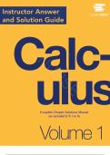 Solution Manual for Calculus Volume 1 by OpenStax First Edition by OpenStax , ISBN: 9781938168024 |All Chapters Included| Guide A+