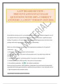 AAFP BOARD REVIEW - PREVENTATIVE/STAT EXAM QUESTIONS WITH 100% CORRECT ANSWERS | LATEST VERSION 2025/2026.