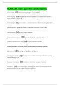 NURS 235 Exam questions and answers 