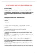 CD 424 MIDTERM EXAM WITH COMPLETE SOLUTIONS 