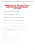 Kappa Alpha Psi - Cumulative Test &ndash; 1 questions with correct answeres 2025&sol;2026