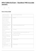 NNA California Exam &ndash; Questions With Accurate Answers