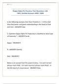 Kappa Alpha Psi Practice Test Questions with 100&percnt; Verified Answers 2025 &vert; 2026&period;