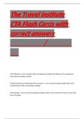  The Travel Institute CTA Flash Card