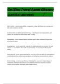 Certified Travel Agent Glossary question 