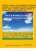 SOLUTION MANUAL FOR INTERMEDIATE ACCOUNTING &lpar;VOLUME 2&rpar;&comma; 8TH CANADIAN EDITION BY THOMAS H&period; BEECHY&comma; JOAN E&period; CONROD&comma; VERIFIED CHAPTERS 12 - 22&comma; COMPLETE NEWEST VERSION 2025