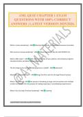 AML QUIZ CHAPTER 1 EXAM QUESTIONS WITH 100&percnt; CORRECT ANSWERS &vert; LATEST VERSION 2025&sol;2026&period;