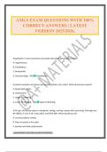 AMLS EXAM QUESTIONS WITH 100&percnt; CORRECT ANSWERS &vert; LATEST VERSION 2025&sol;2026&period;