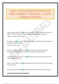 APSC 131 EXAM QUESTIONS WITH 100&percnt; CORRECT ANSWERS &vert; LATEST VERSION 2025&sol;2026&period;