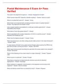 Postal Maintenance 5 Exam A&plus; Pass Verified