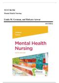 Test Bank for Mental Health Nursing, 6th Edition by Linda M. Gorman.pdf