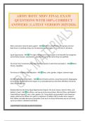 ARMY ROTC MSIV FINAL EXAM QUESTIONS WITH 100&percnt; CORRECT ANSWERS &vert; LATEST VERSION 2025&sol;2026&period;