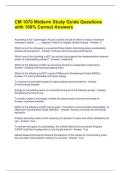 CM 1070 Midterm Study Guide Questions with 100&percnt; Correct Answers 