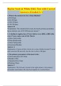 Baylor Scott & White EKG Test with Correct  Answers &lpar;Graded A&plus;