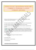 AWMA EXAM 1 QUESTIONS WITH 100&percnt; CORRECT ANSWERS &vert; LATEST VERSION 2025&sol;2026&period;