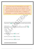 ATI ENGAGE FUNDAMENTALS RN&semi; MODULE&colon; FLUID&comma; ELECTROLYTES&comma; AND ACID-BASE REGULATION&period; EXAM QUESTIONS WITH 100&percnt; CORRECT ANSWERS &vert; LATEST VERSION 2025&sol;2026&period;